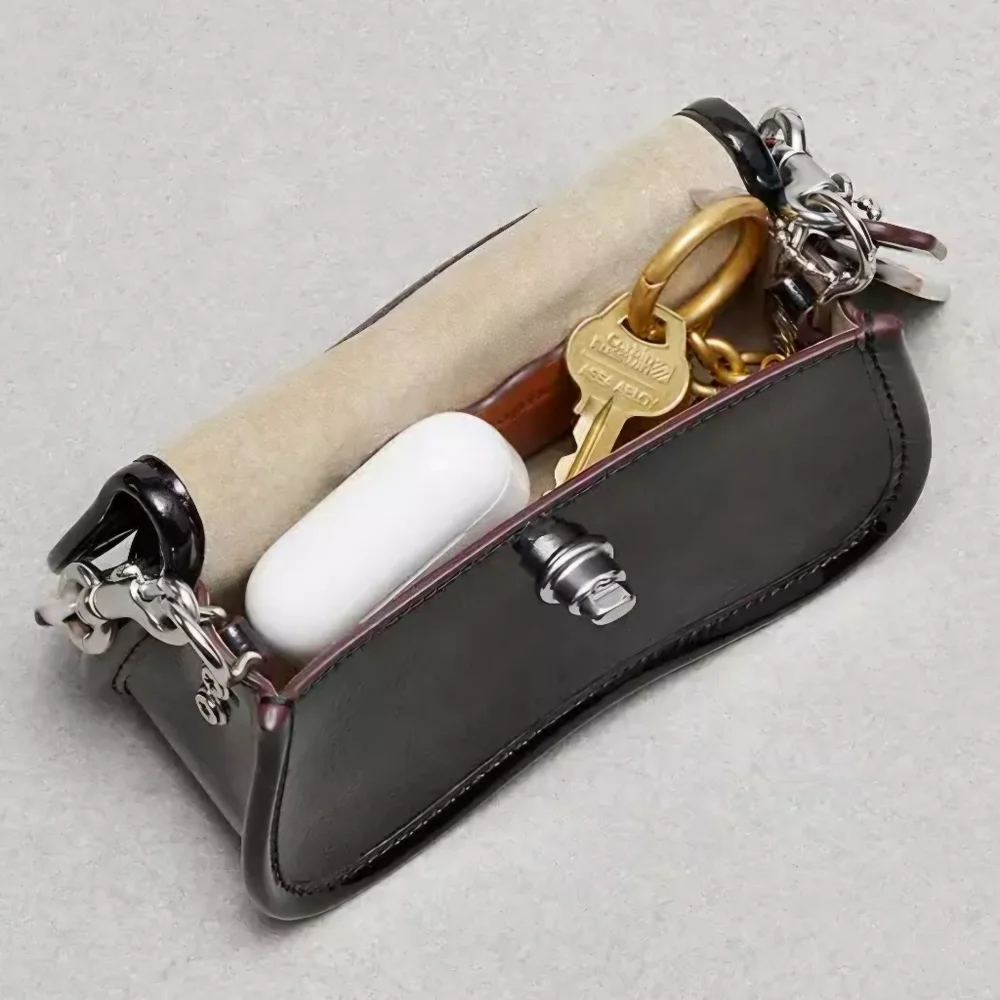 SOLD Coachtopia Cream Leather Mini Wavy Dinky Handbag by Coach - Picture 9 of 16